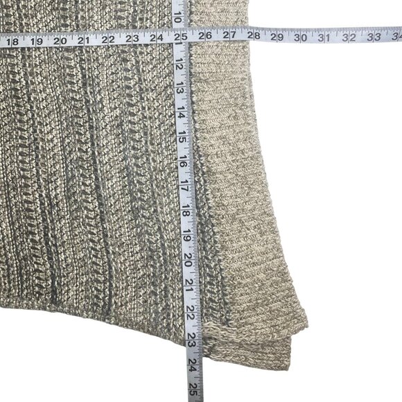 Vince Long Line Sweater | L | Linen Silk Blend | Open Knit Slub | Beachy Summer - Picture 11 of 11